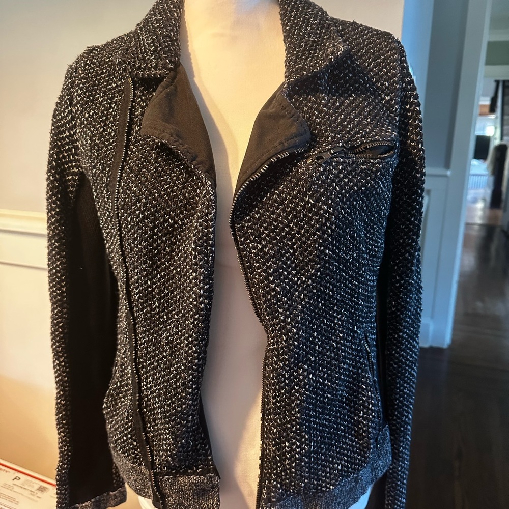 Rag & Bone Black and White Tweed Blazer